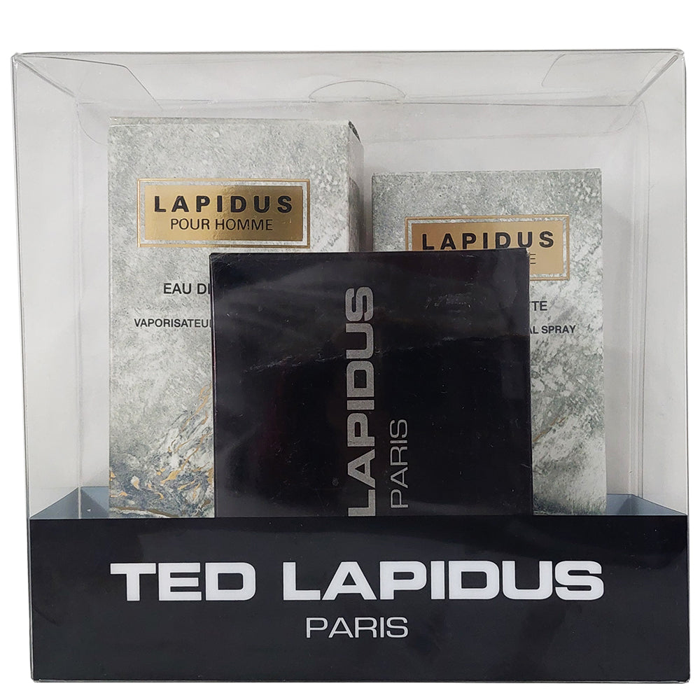 Lapidus Pour Homme Eau de Toilette Spray 100ml Set